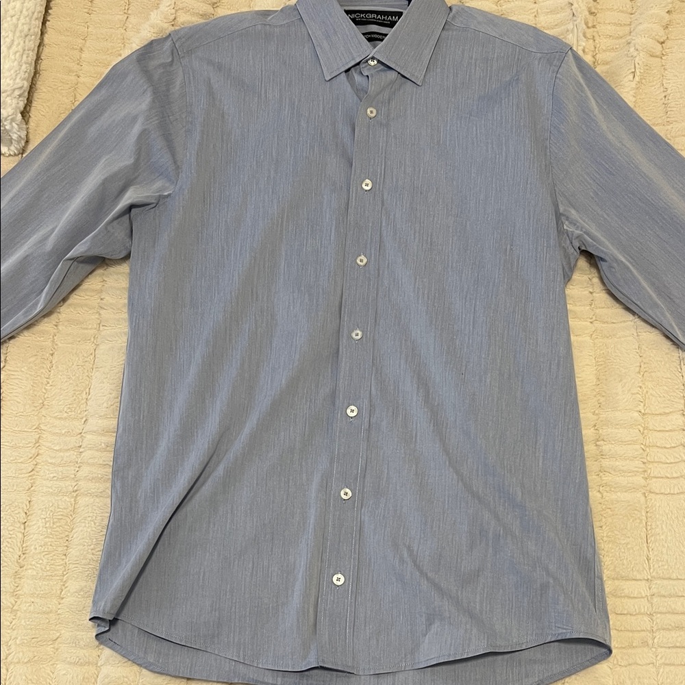 Classic Blue Dress Shirt for Men